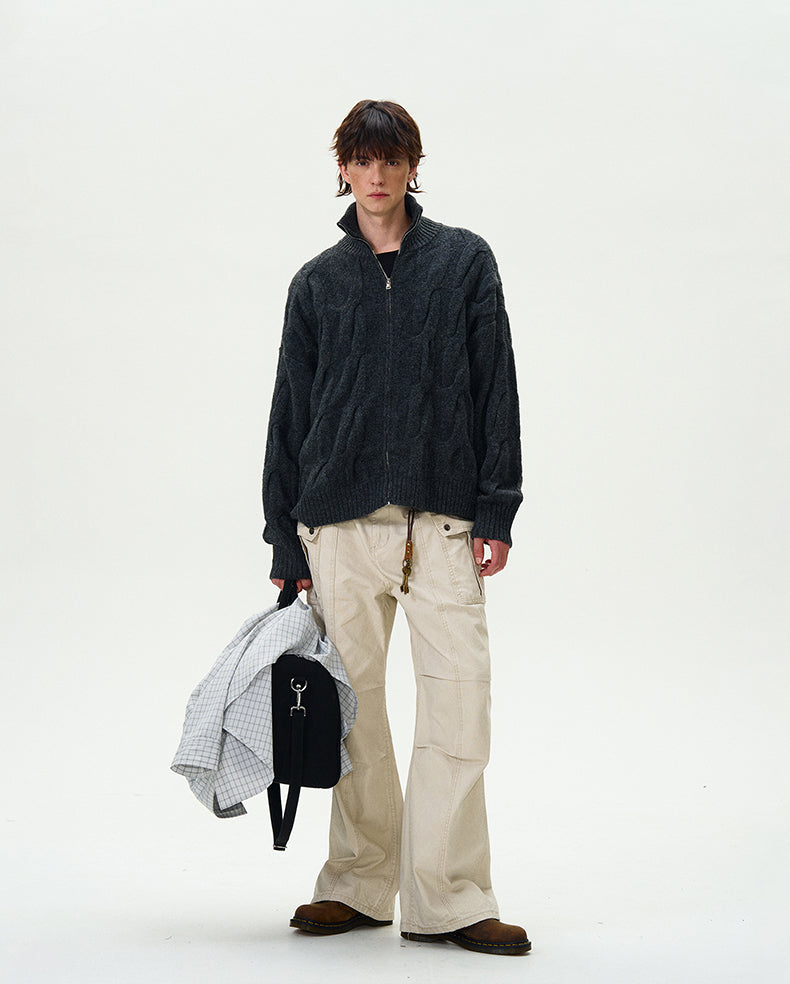 Half turtleneck cardigan