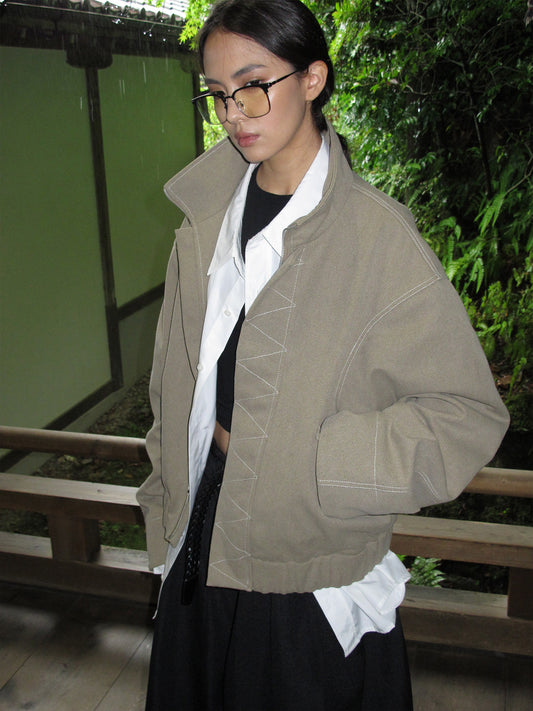 Stand Collar Thick Jacket