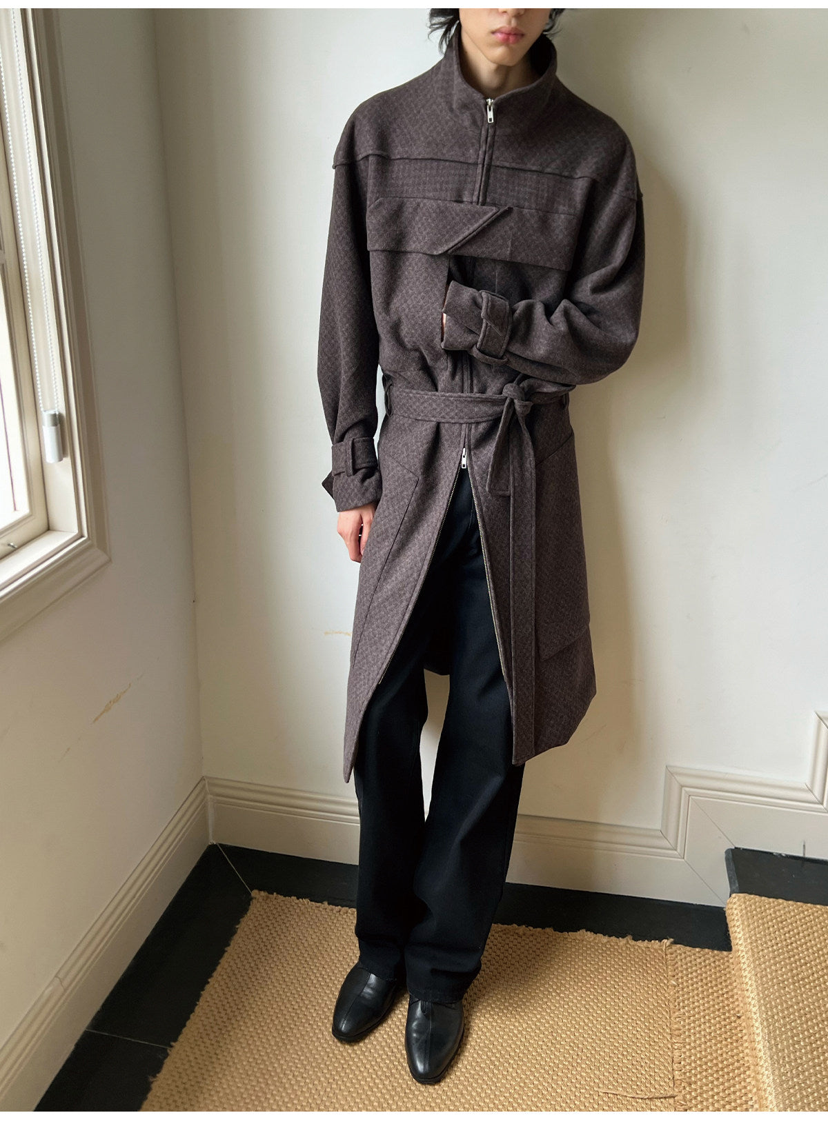 Slightly Loose Fit Wool Coat