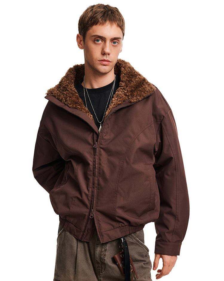 Fur Collar White Duck Down Jacket