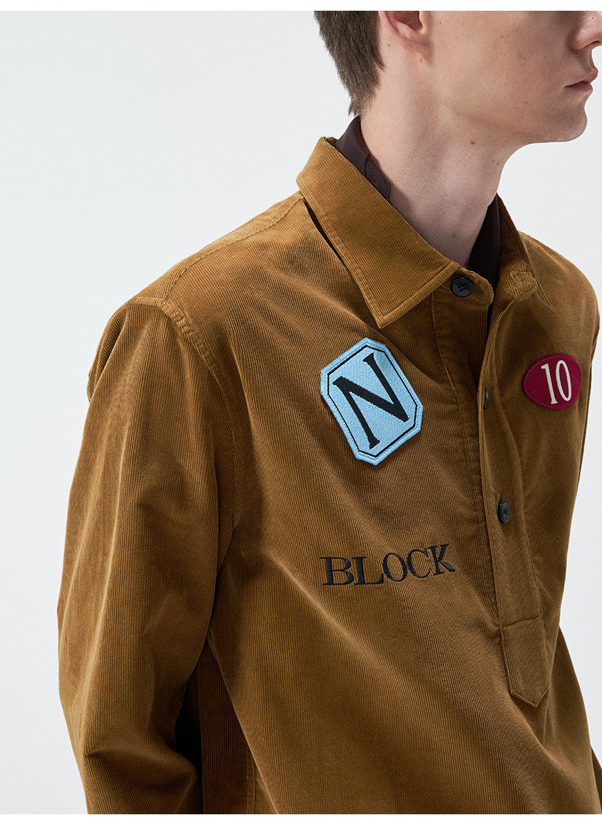 Original Embroidered Badge Label Casual Shirt