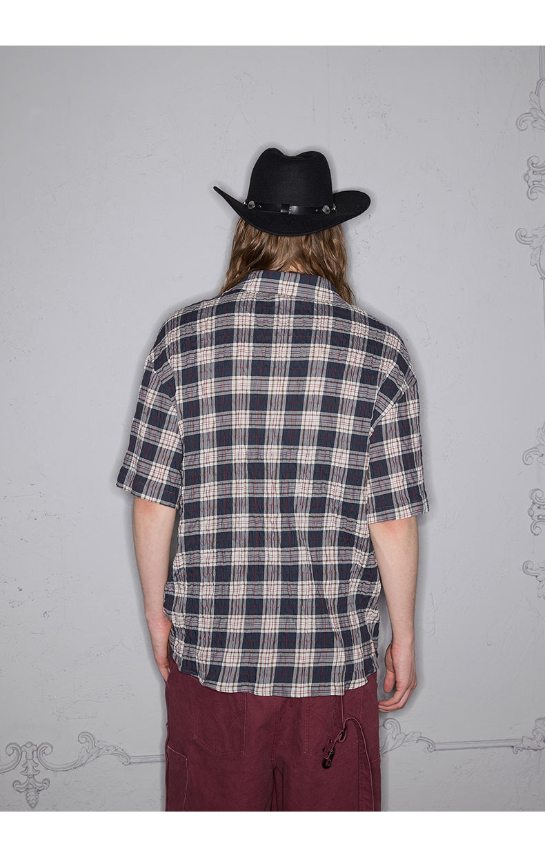 Plaid pocket shirt