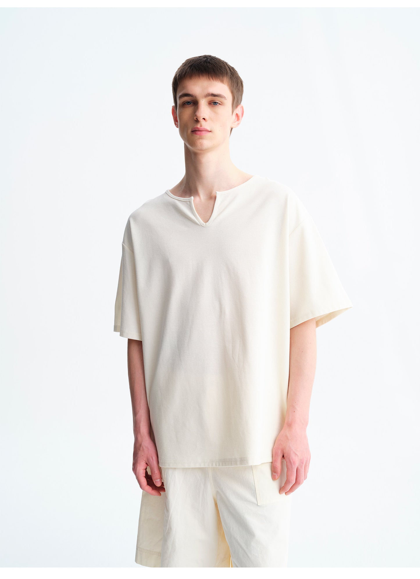 Matt-Finish Loose-Fit T-Shirt