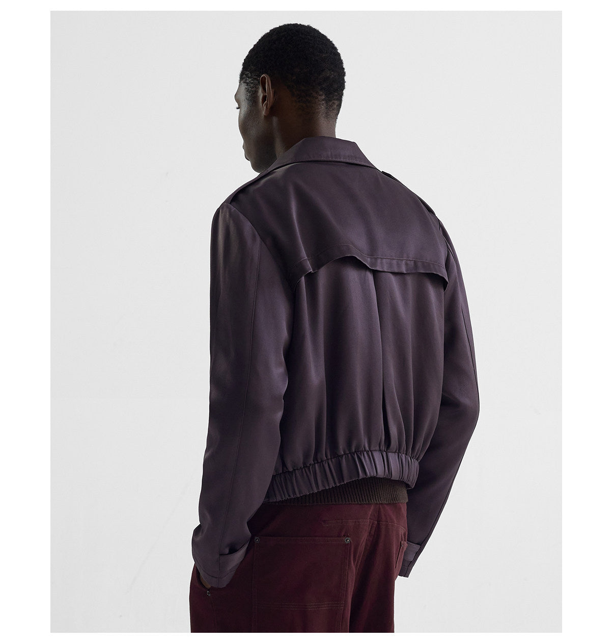Accordion-Pleated Short Jacket