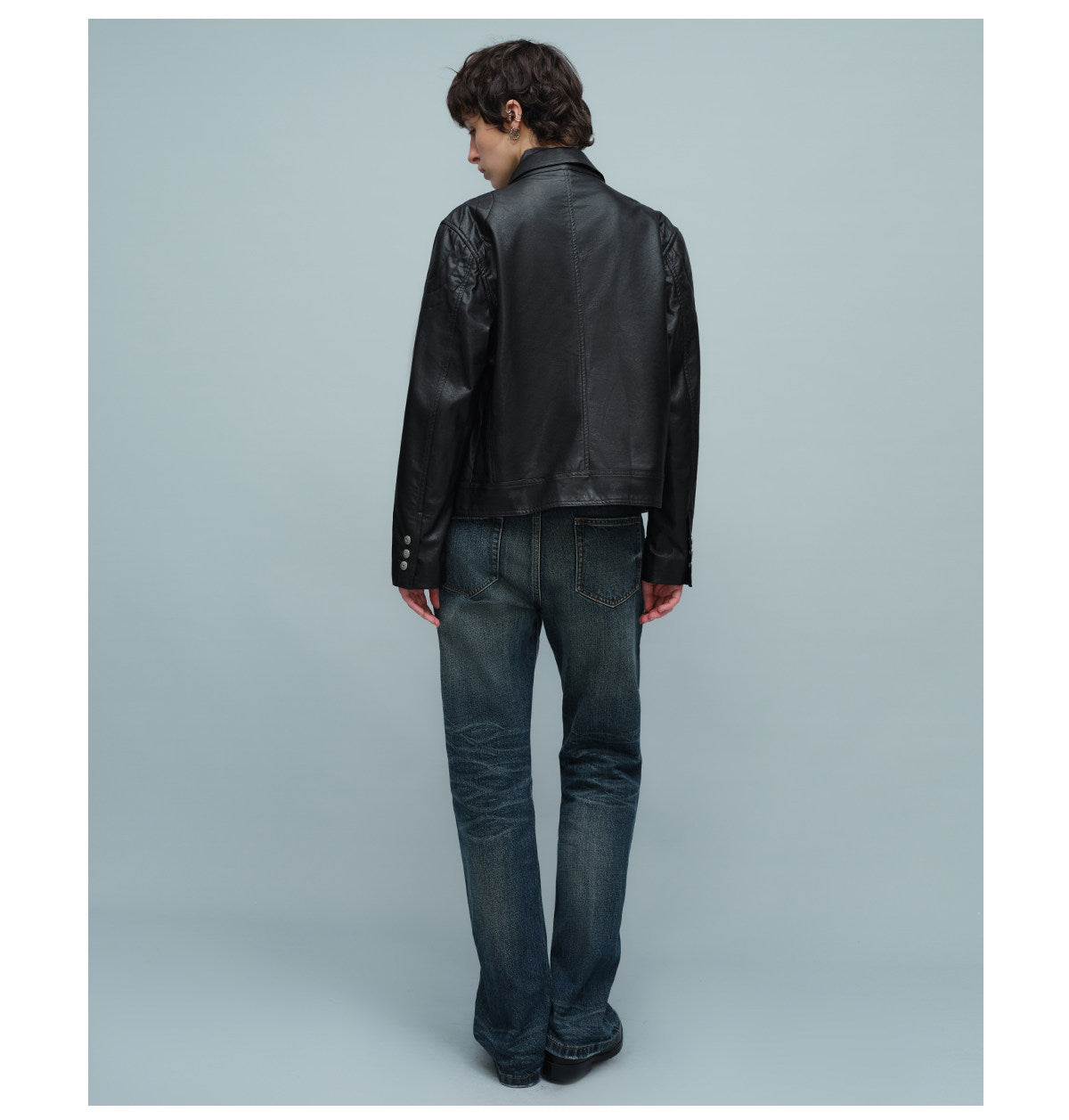Rider Jacket with Turn-Down Collar