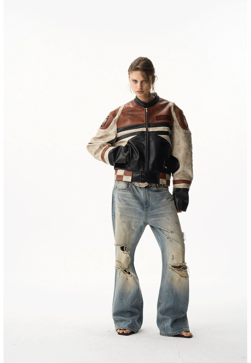 Distressed Leather Jacket