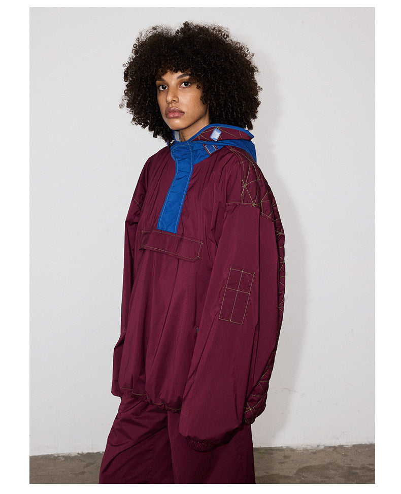 Windbreaker with zipper