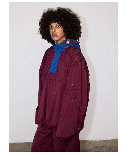 Windbreaker with zipper