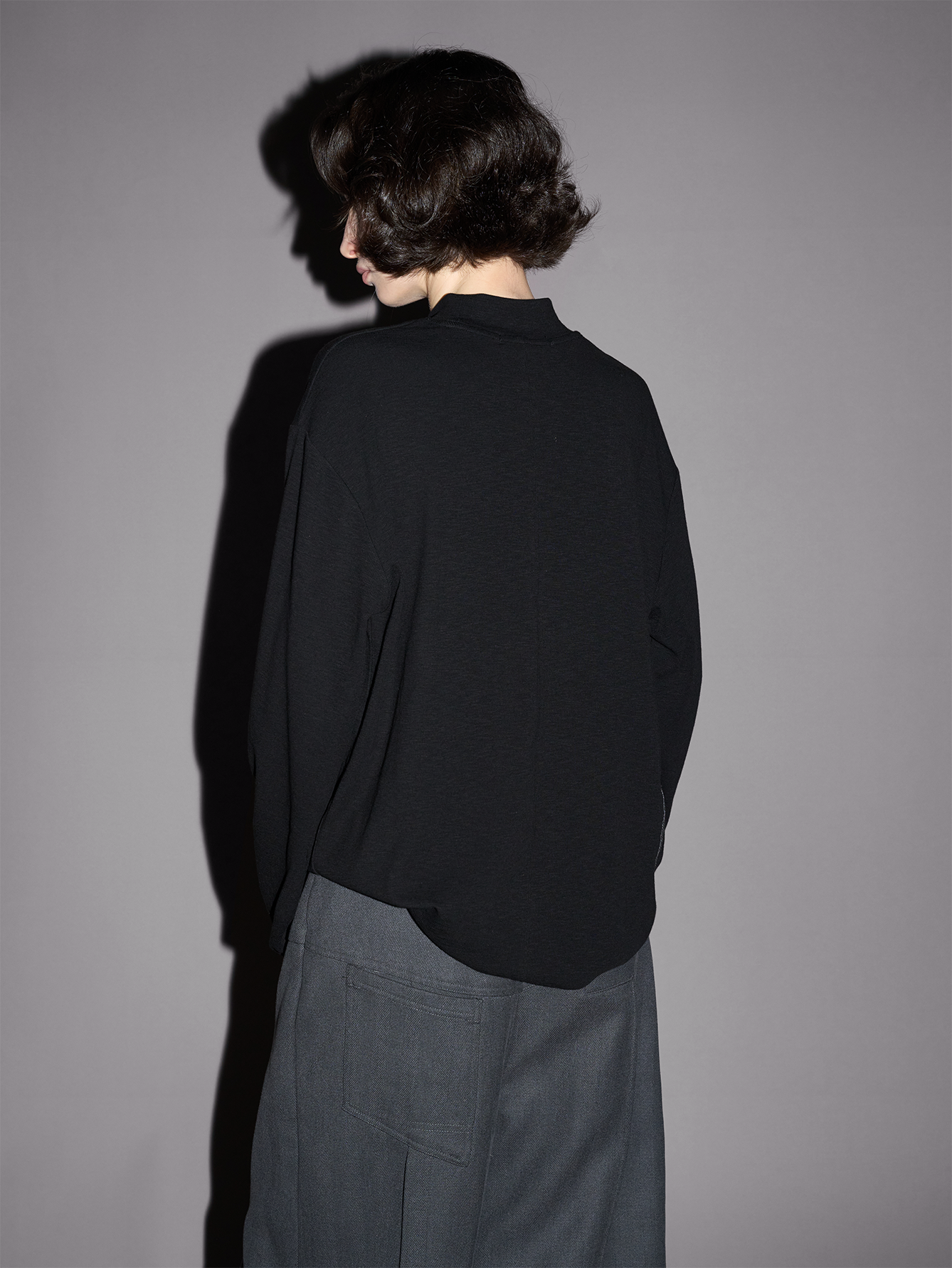 Bamboo Texture Crew Neck T-Shirt