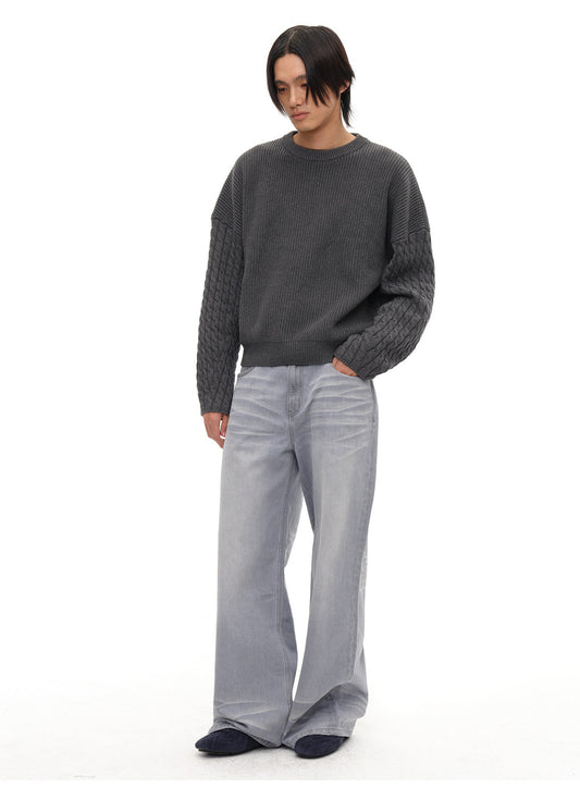 Cable-knit Sleeve Sweater