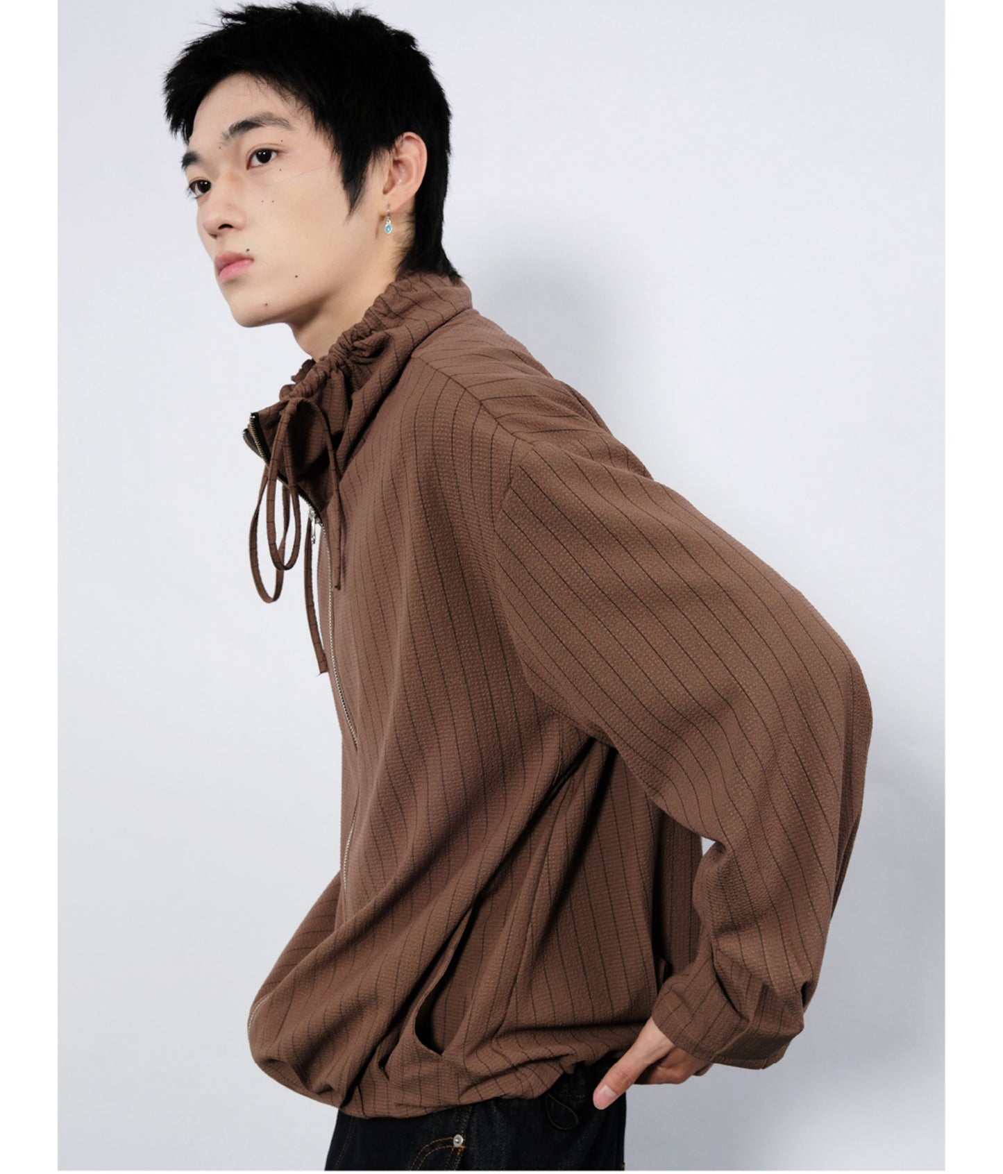 Double-pleated jacket