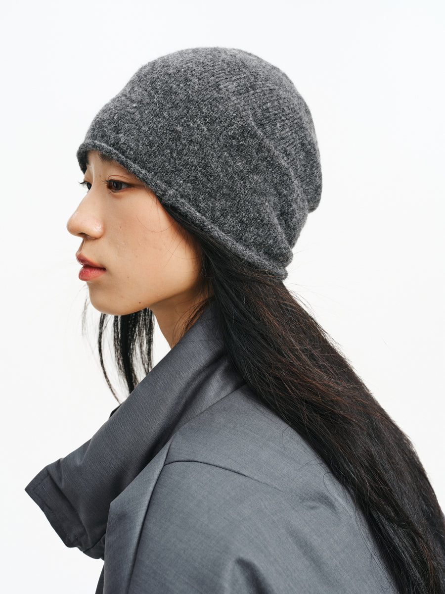 Alpaca Wool Blend Knit Cap