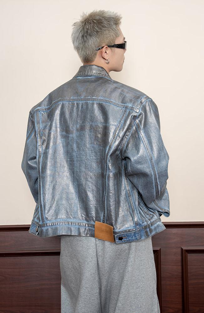 shoulder pad Denim Jacket