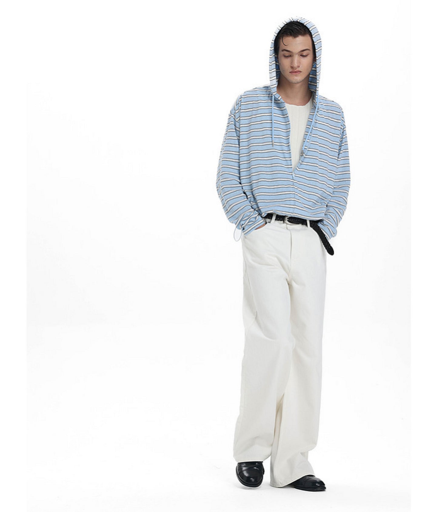 Jacket with a Drawstring Hood　
