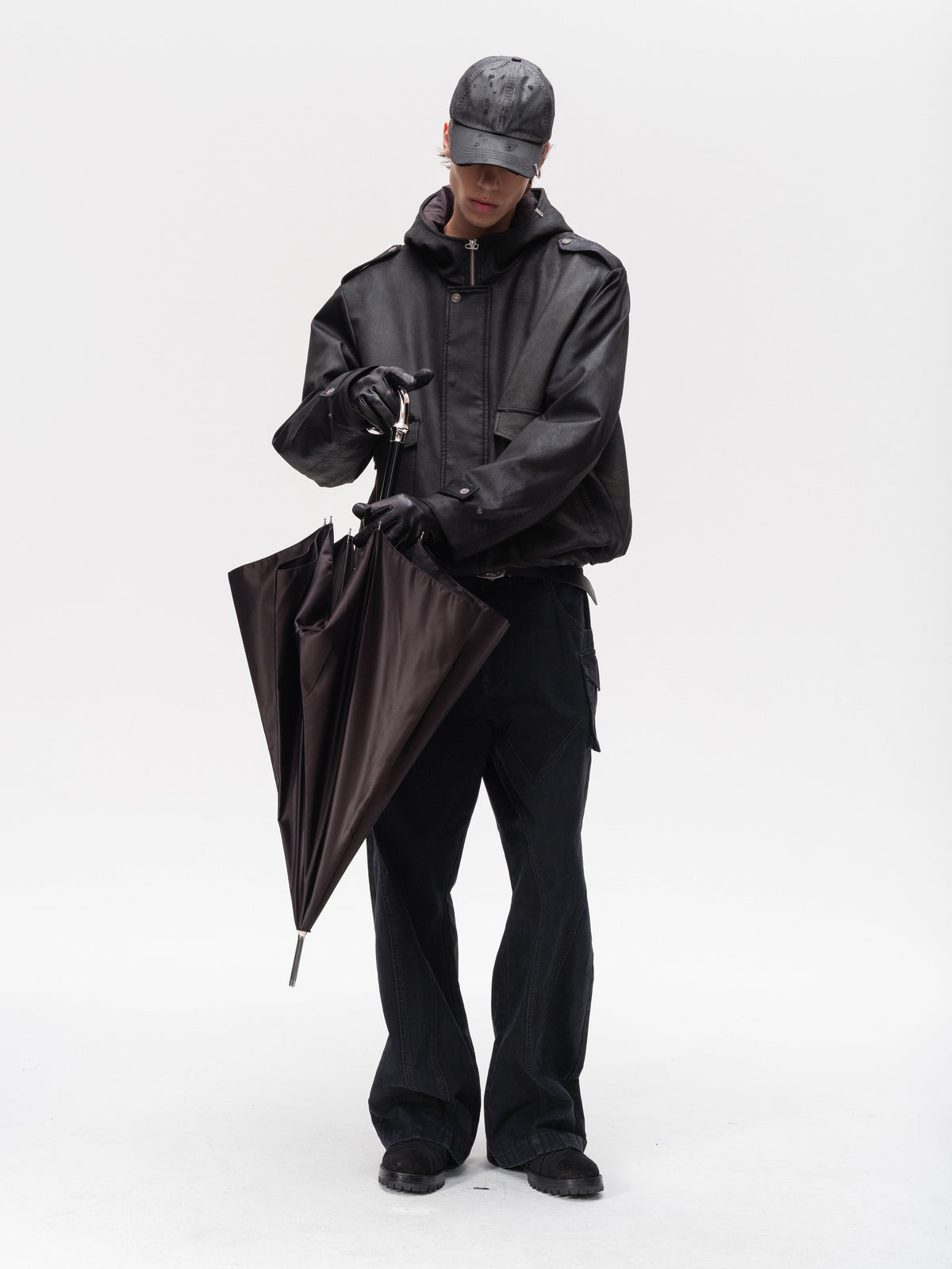 Blackout Suede-Cotton Jacket
