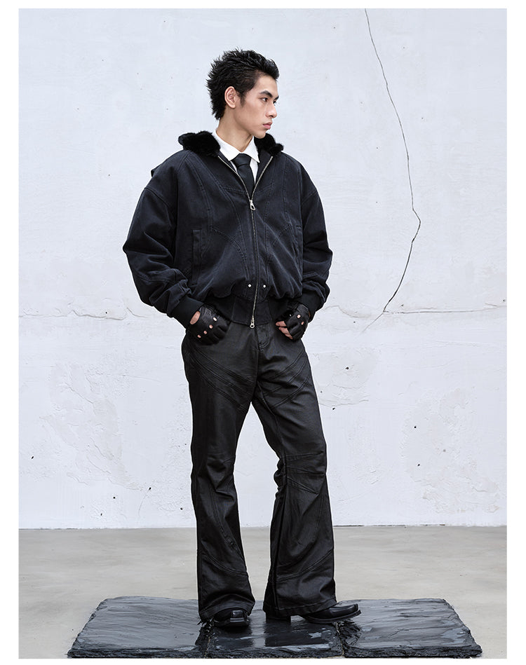 Heavy Canvas Mink Fur Jacket