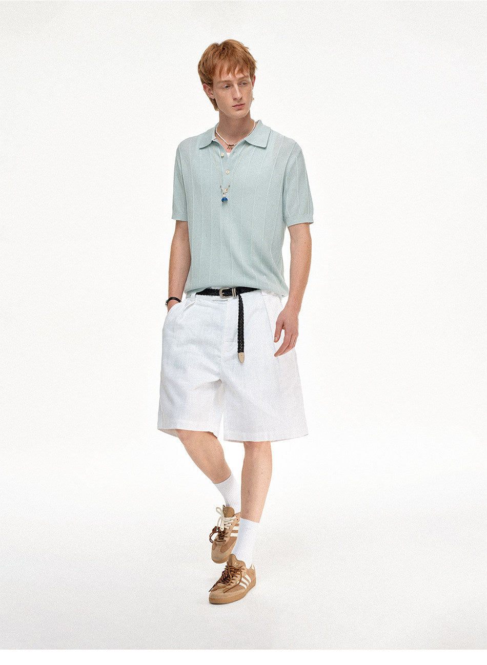 High-Quality Knit Polo Shirt