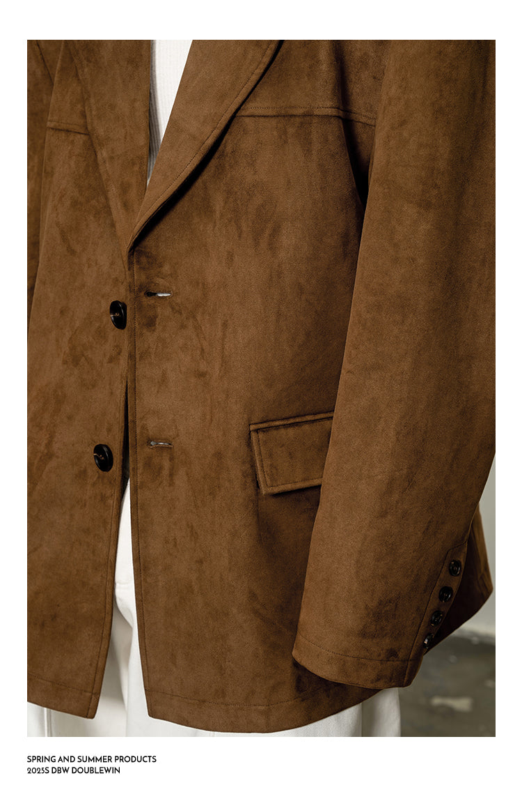 Straight Wide Shoulder Jacket