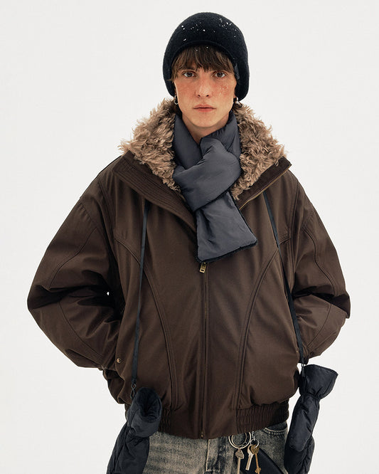 Patchwork Design Retro Jacket