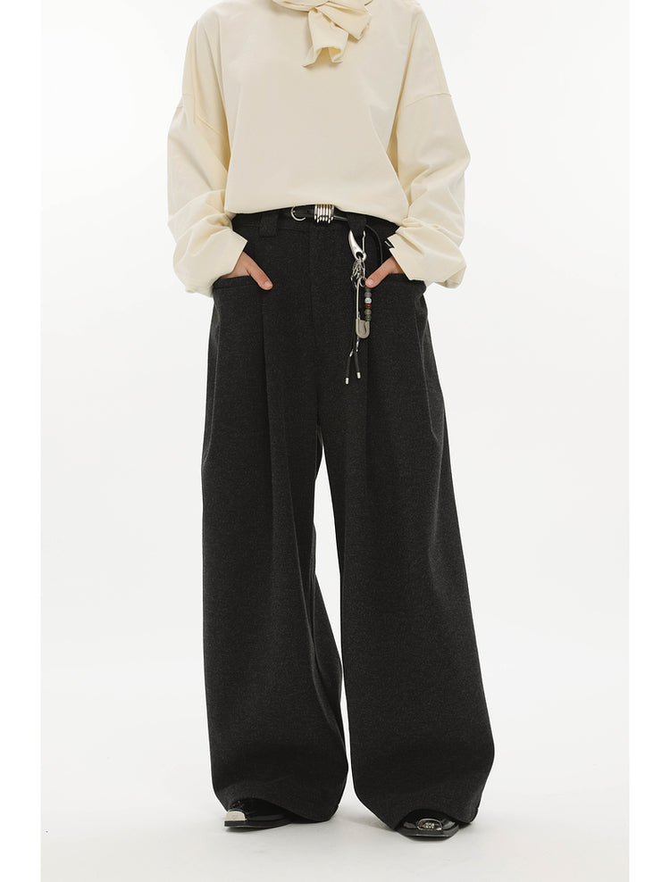 Wool Wide Leg Pants