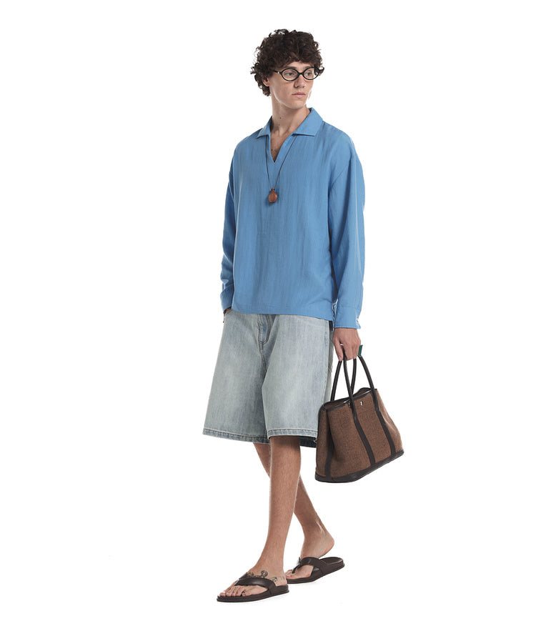 V-neck pullover shirt