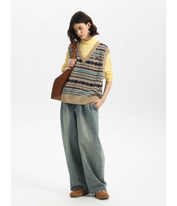 Wide Leg Scimitar Jeans