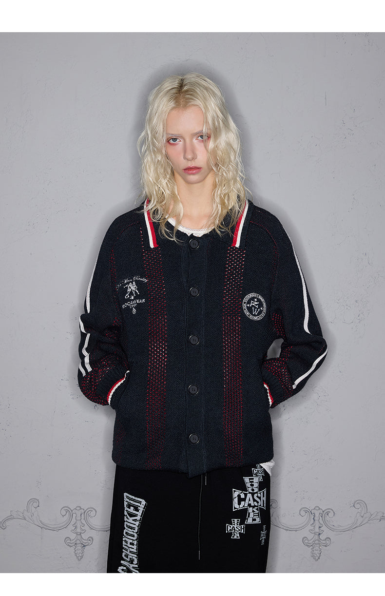 Mesh Embroidery Cardigan