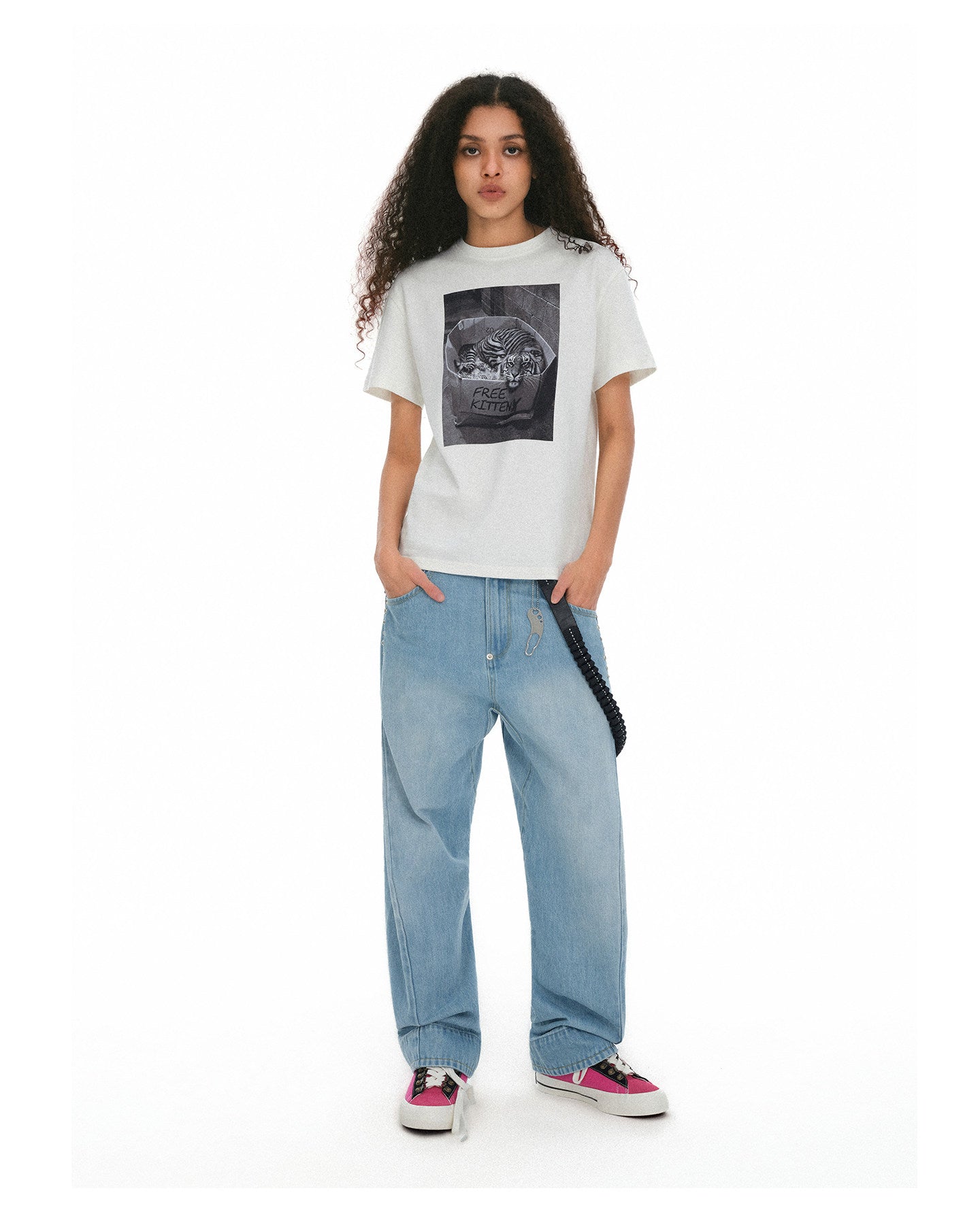 Slim-Fit Fan Print T-Shirt