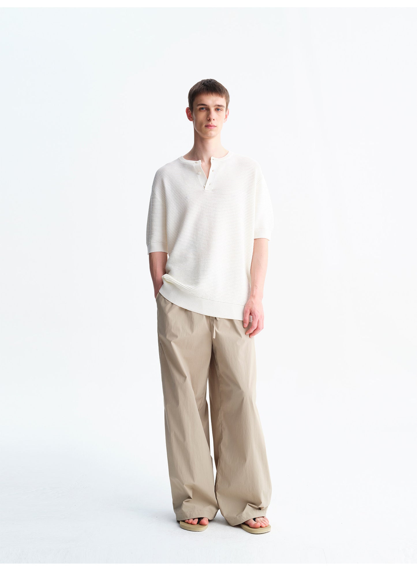 Wrinkle-Resistant, Quick-Drying Wide-Leg Pants
