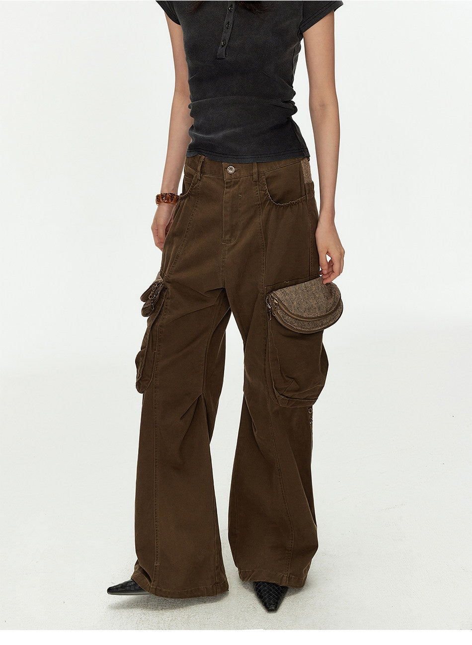 Casual Pants with Double Zippers