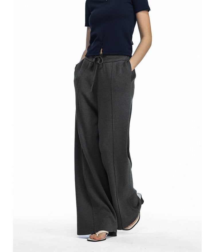 Relaxed Straight-Leg Casual Pants
