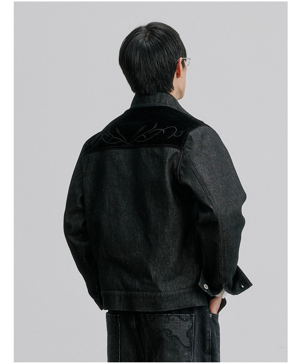 Harem Jacket with Flag Button