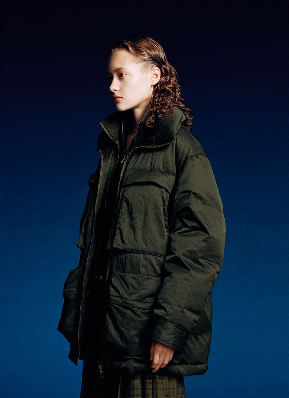 Faux Two Piece White Duck Down Water Repellent Down Jacket