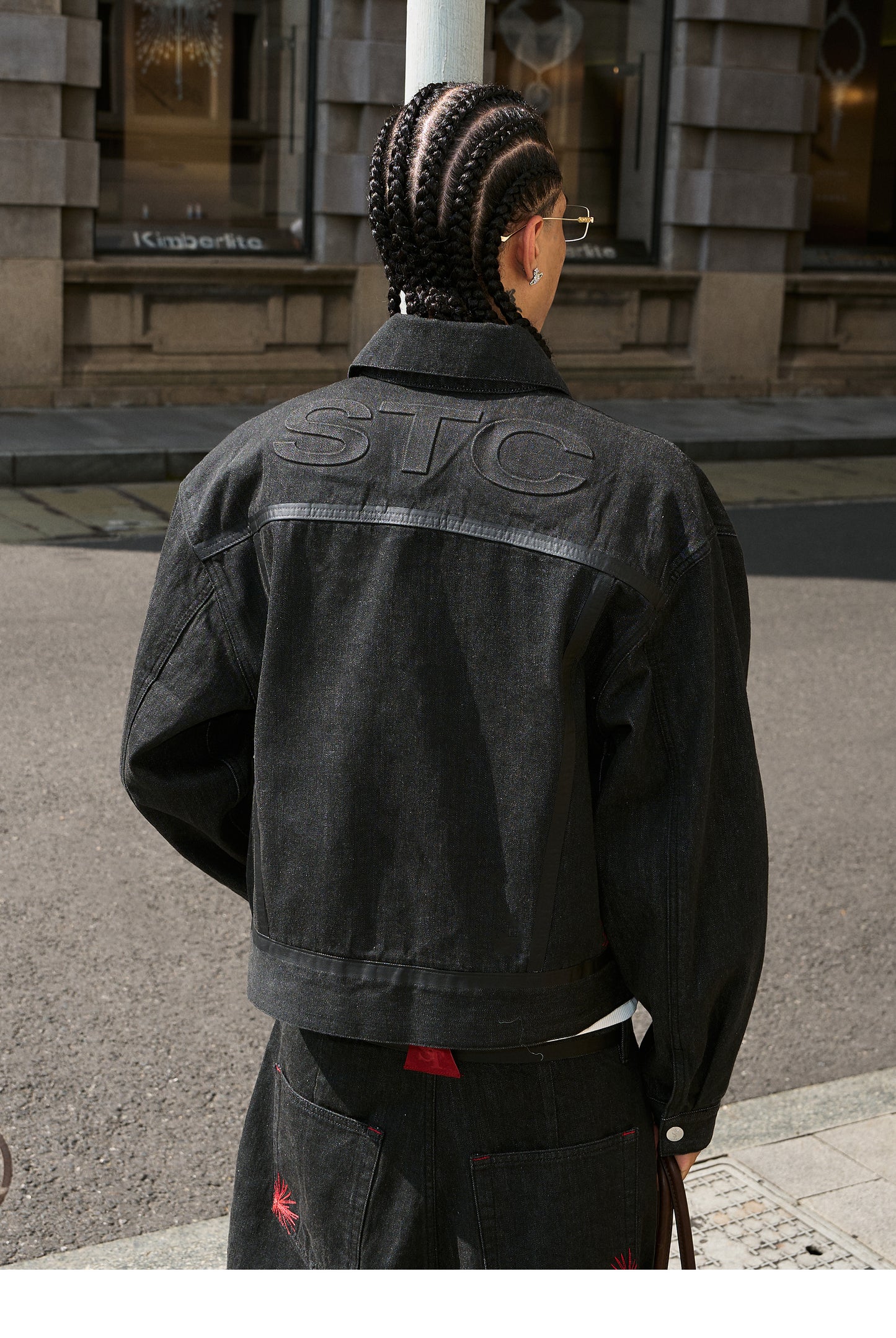 Raw Denim Short Wide Jacket