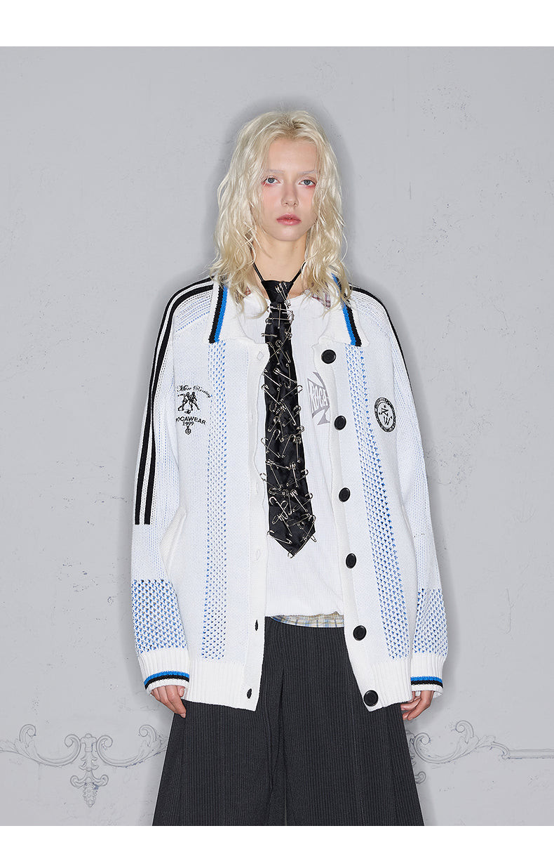 Mesh Embroidered Cardigan