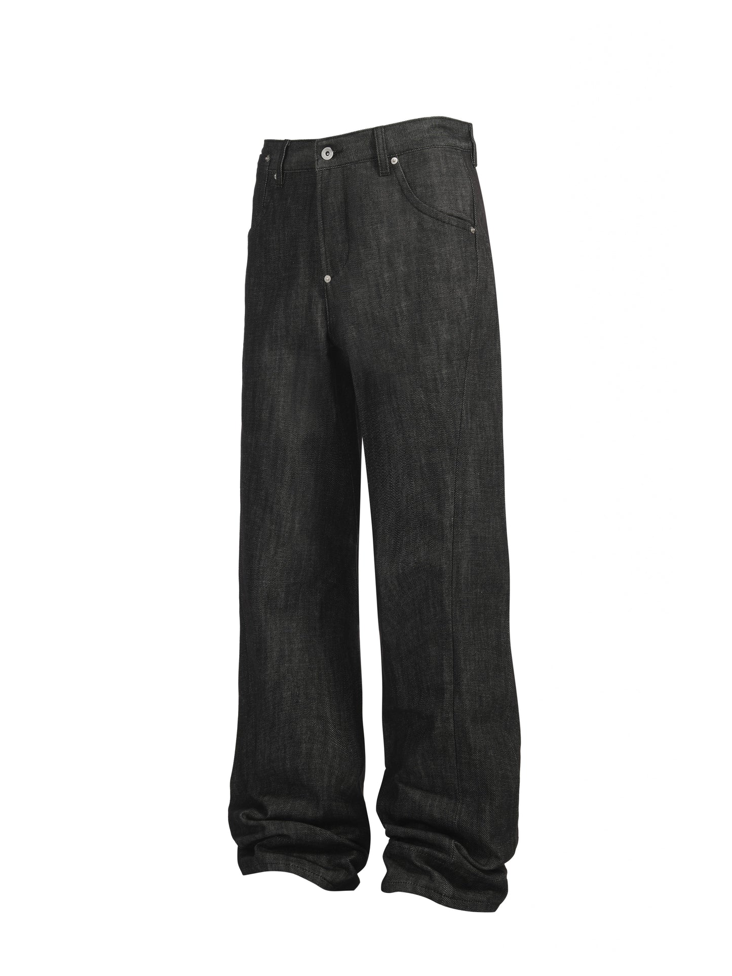 Adjustable-Waist Straight-Leg Jeans