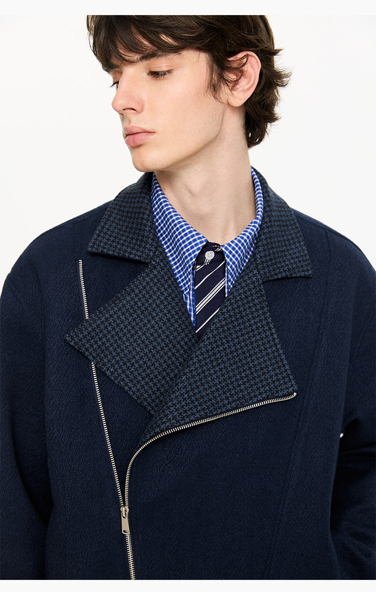 Contrast Lapel Jacket