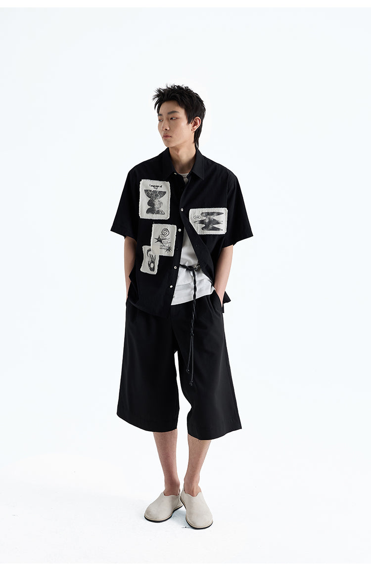 Hand Brush Patch Shirt