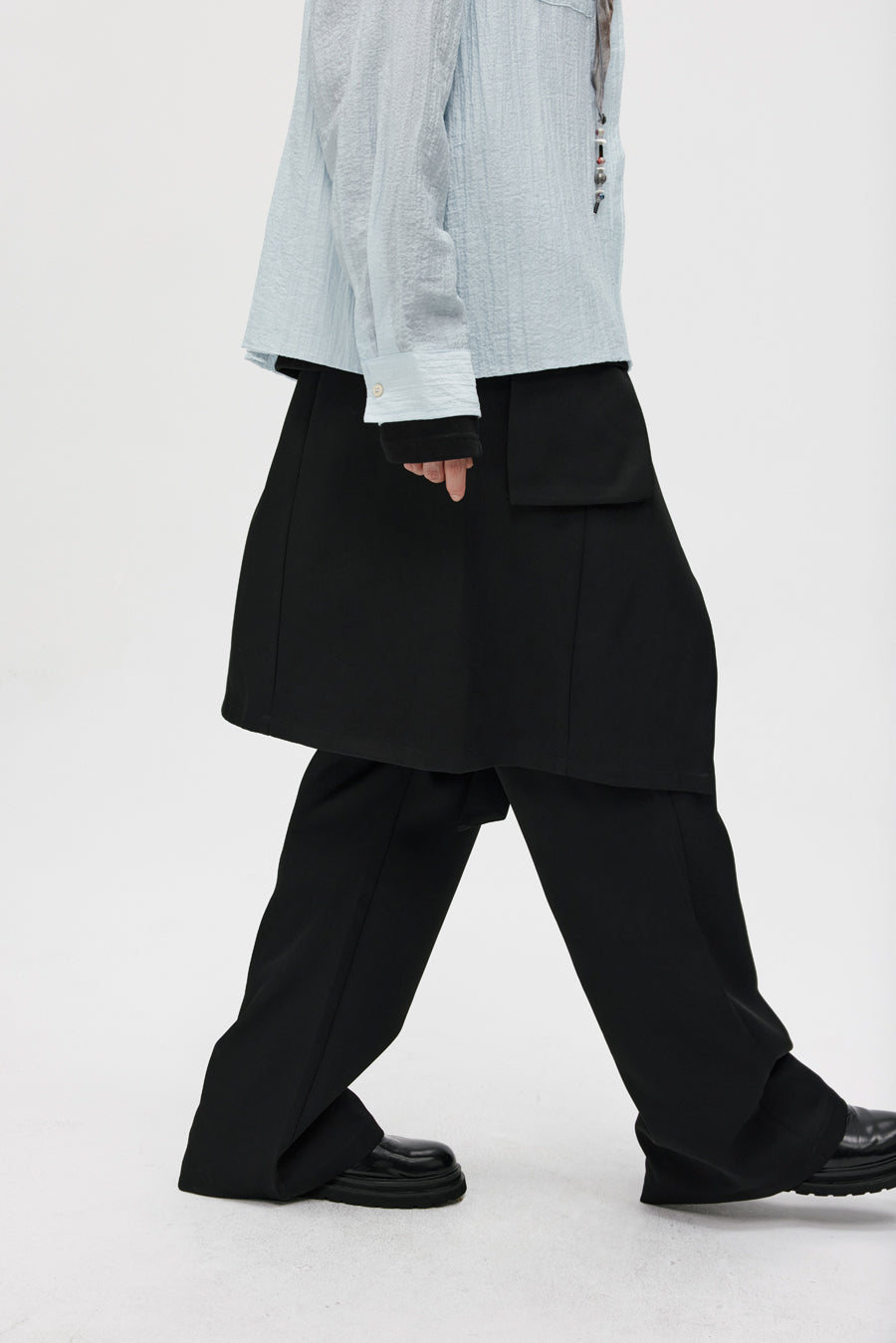 Detachable pockets Apron skirt