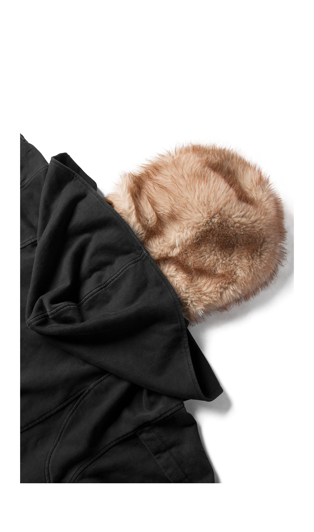 Wash-processed oversized sweatshirt