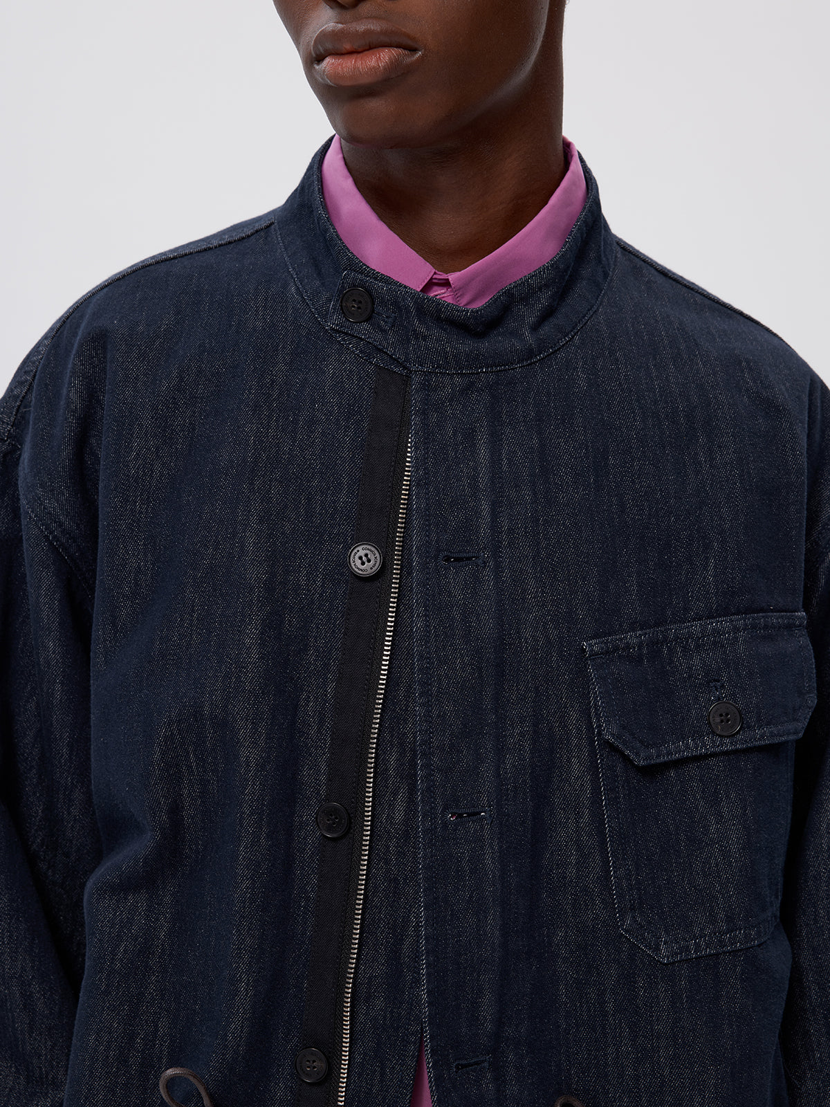 Paper Yarn Blend Denim Jacket