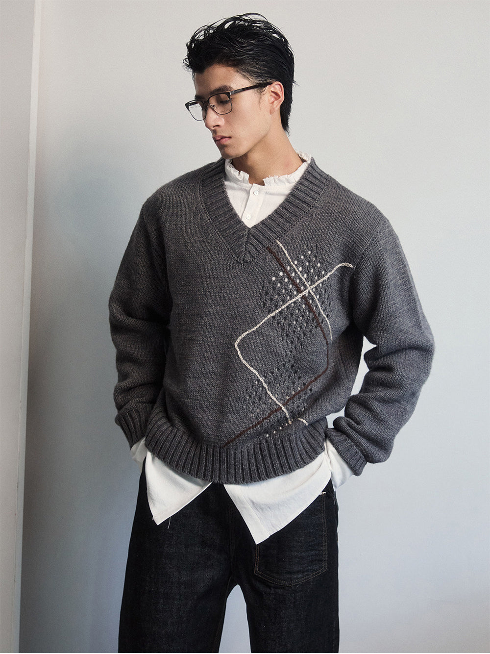 Unisex V-Neck Sweater
