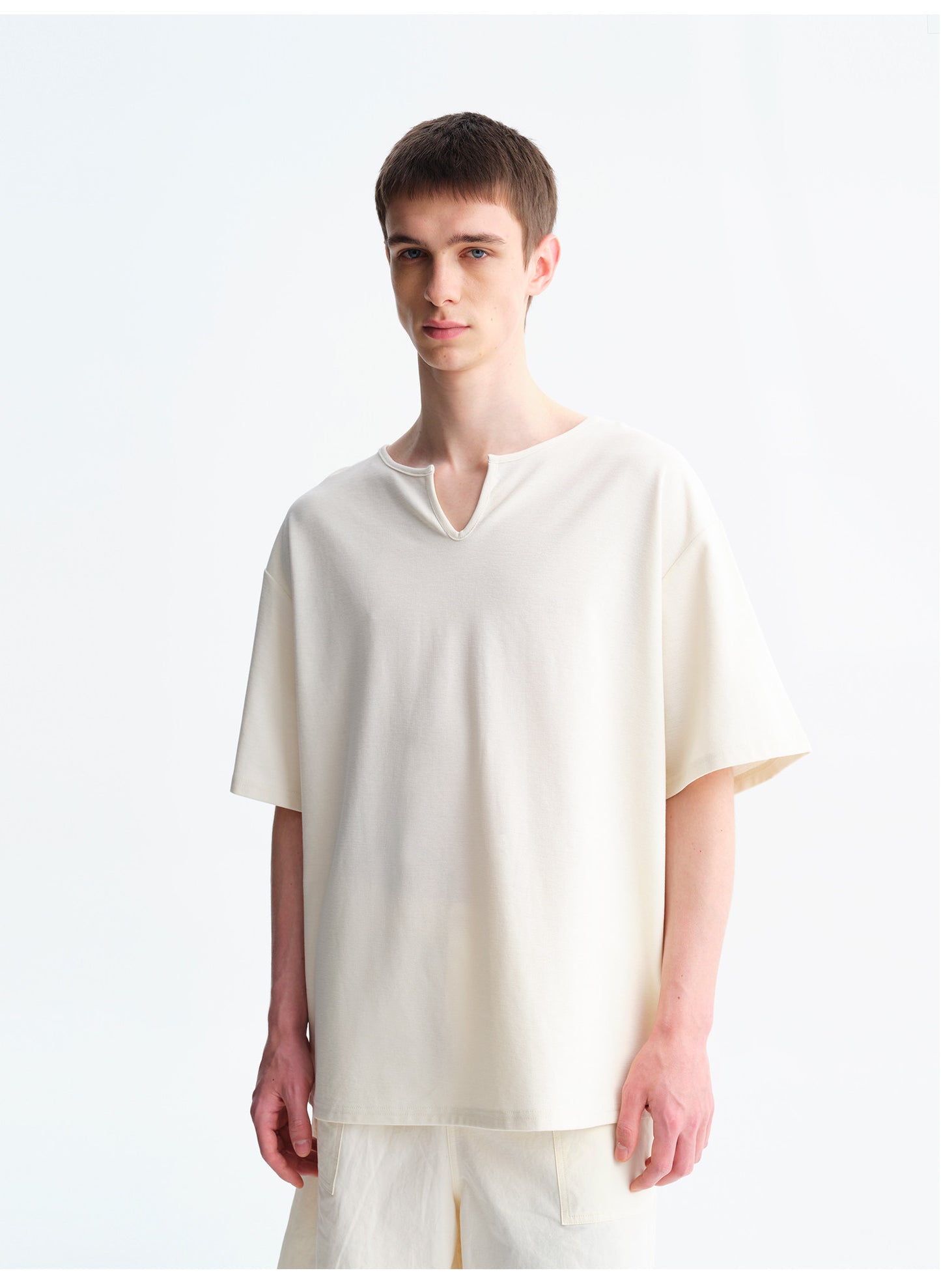 Matt-Finish Loose-Fit T-Shirt