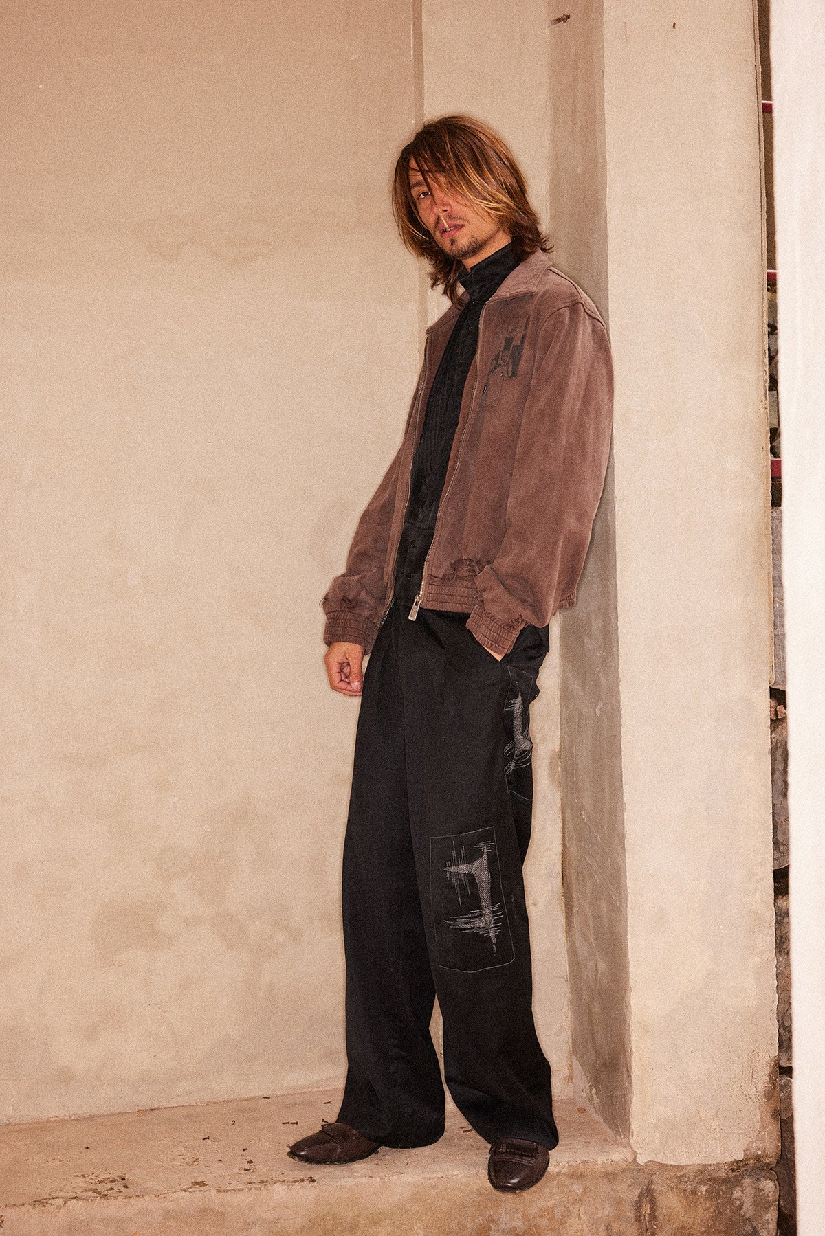 Appliqué Print Jacket