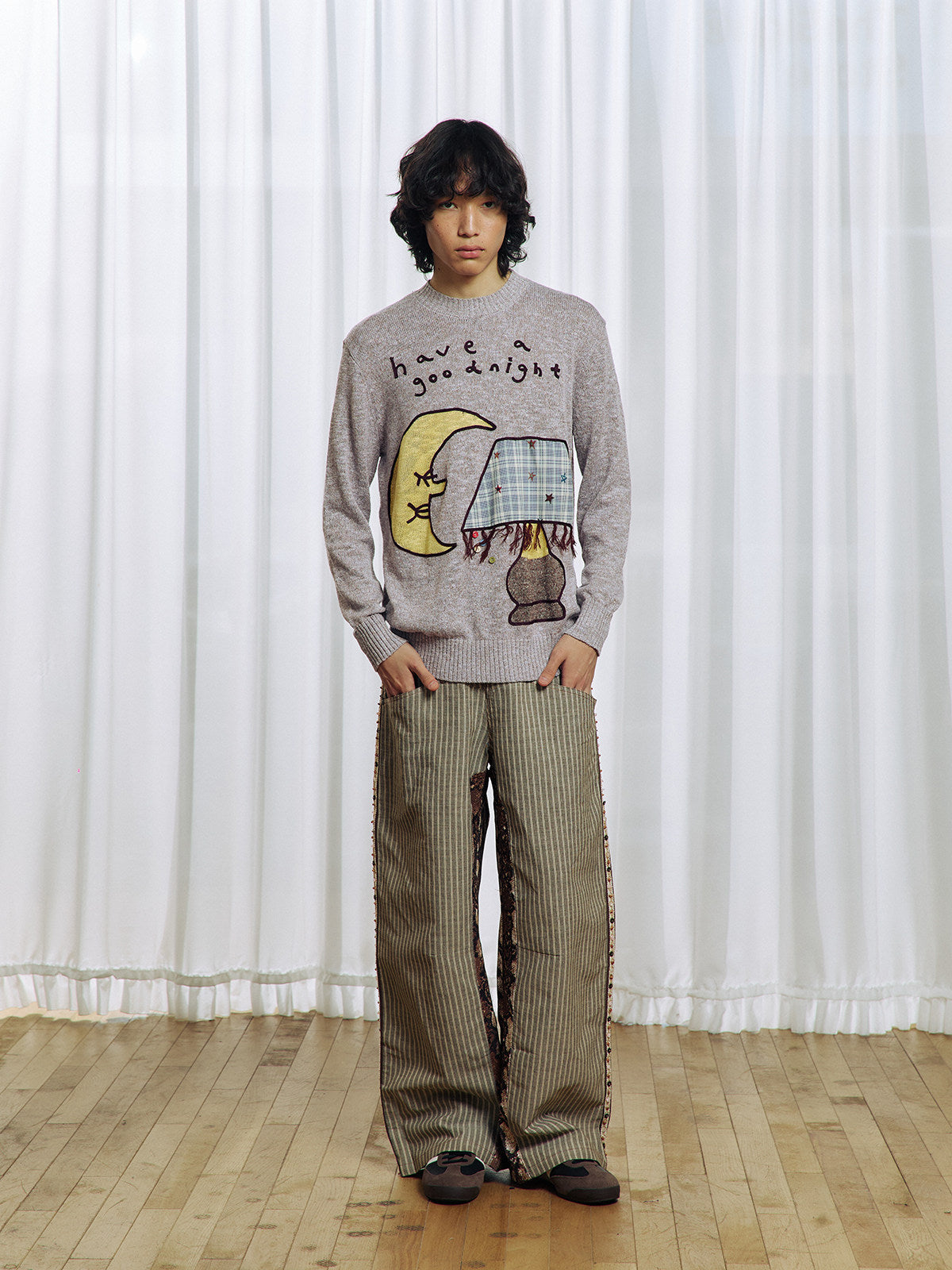 Appliqué Patchwork Sweater