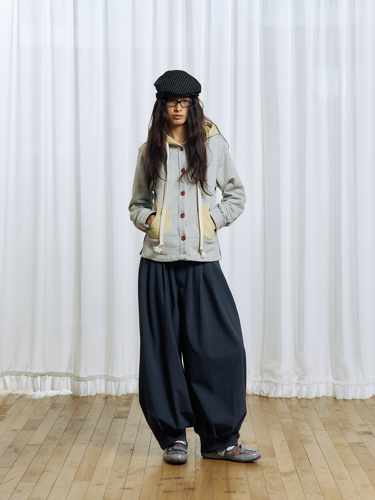 Pleated Balloon Pants