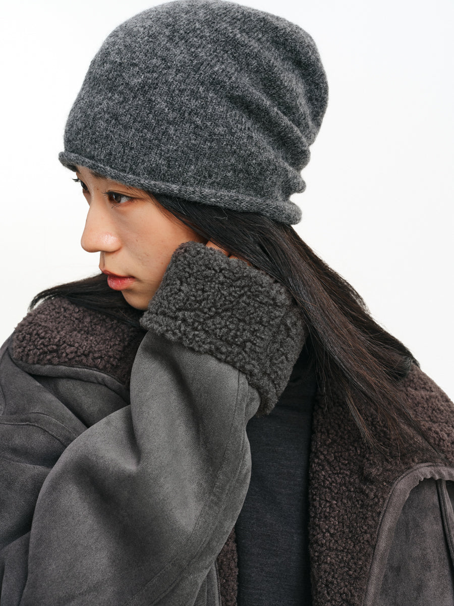 Alpaca Wool Blend Knit Cap