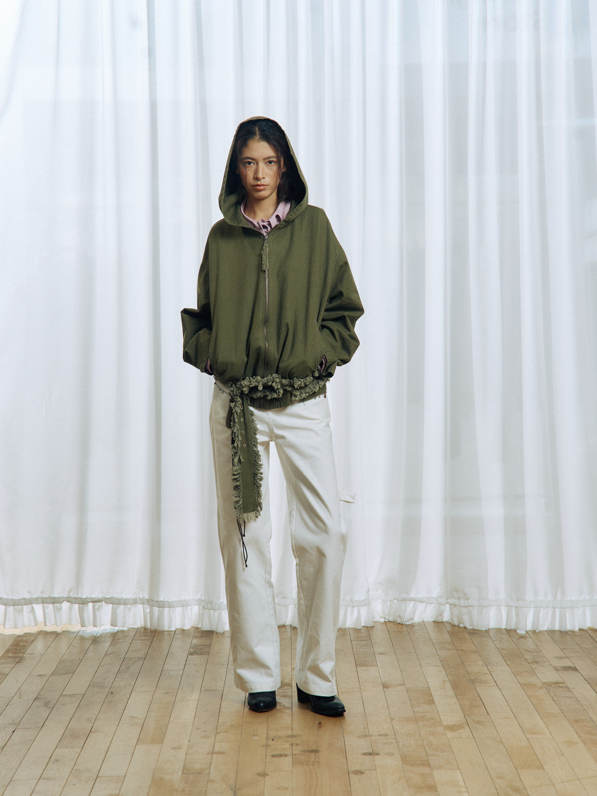 Tassel Large Hooded Jacket