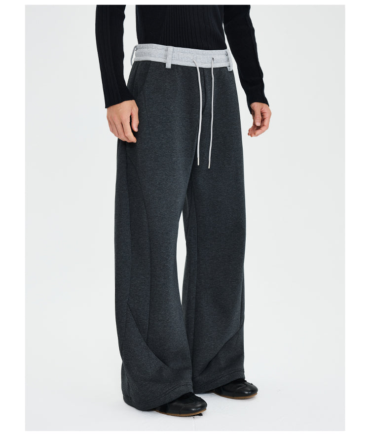 Color Block Oversized Sweatpants