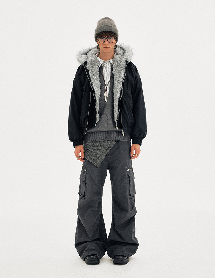 Faux Two-Piece Patchwork Jacket